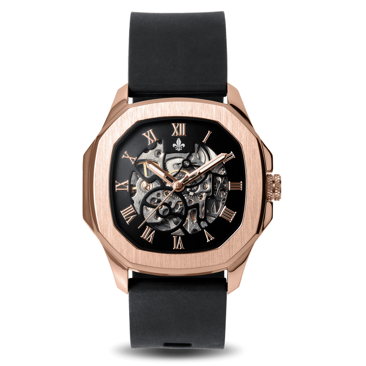 The Avalon - Rose Gold, Ralph Christian automatic skeleton watch