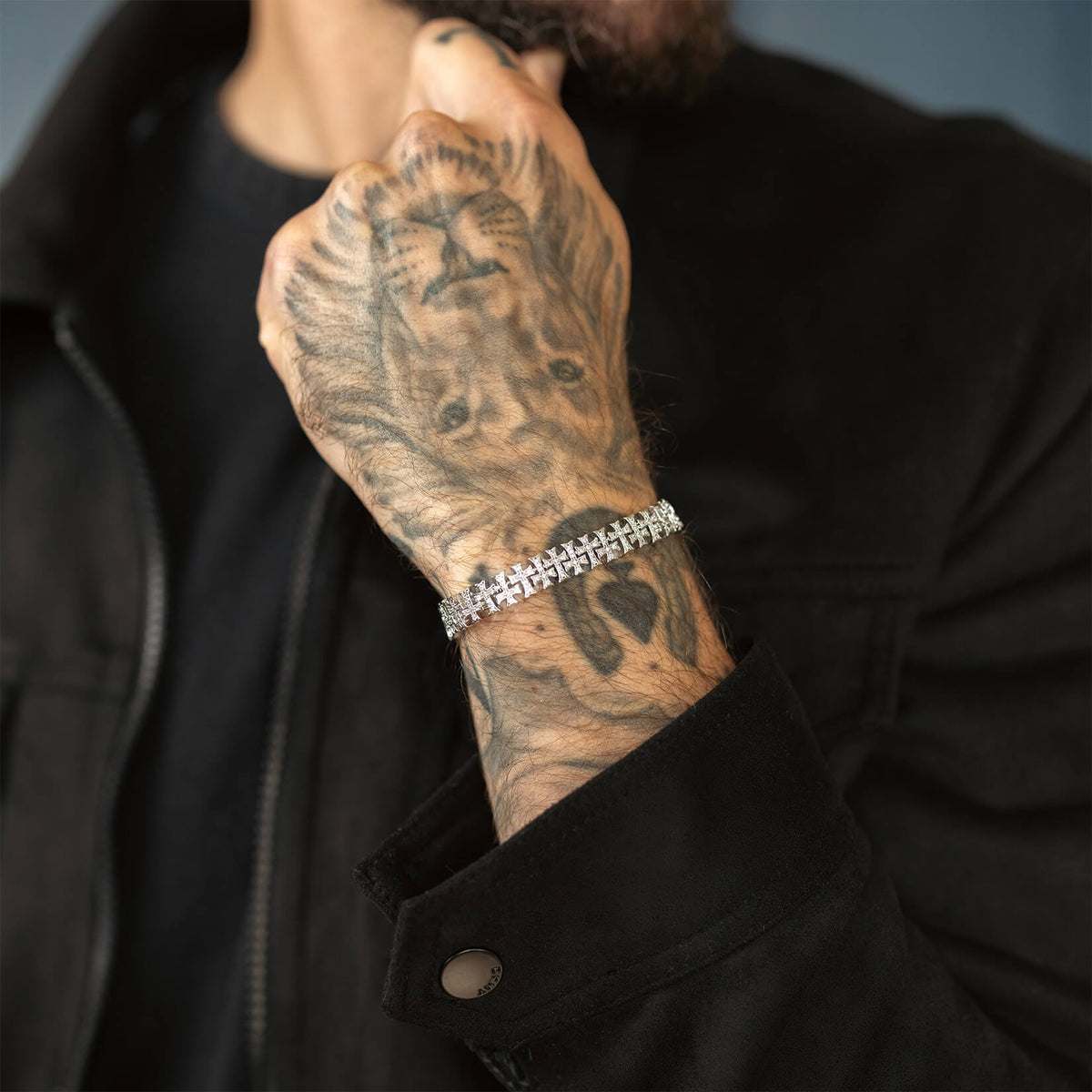The Iced Creed Bracelet - Silver