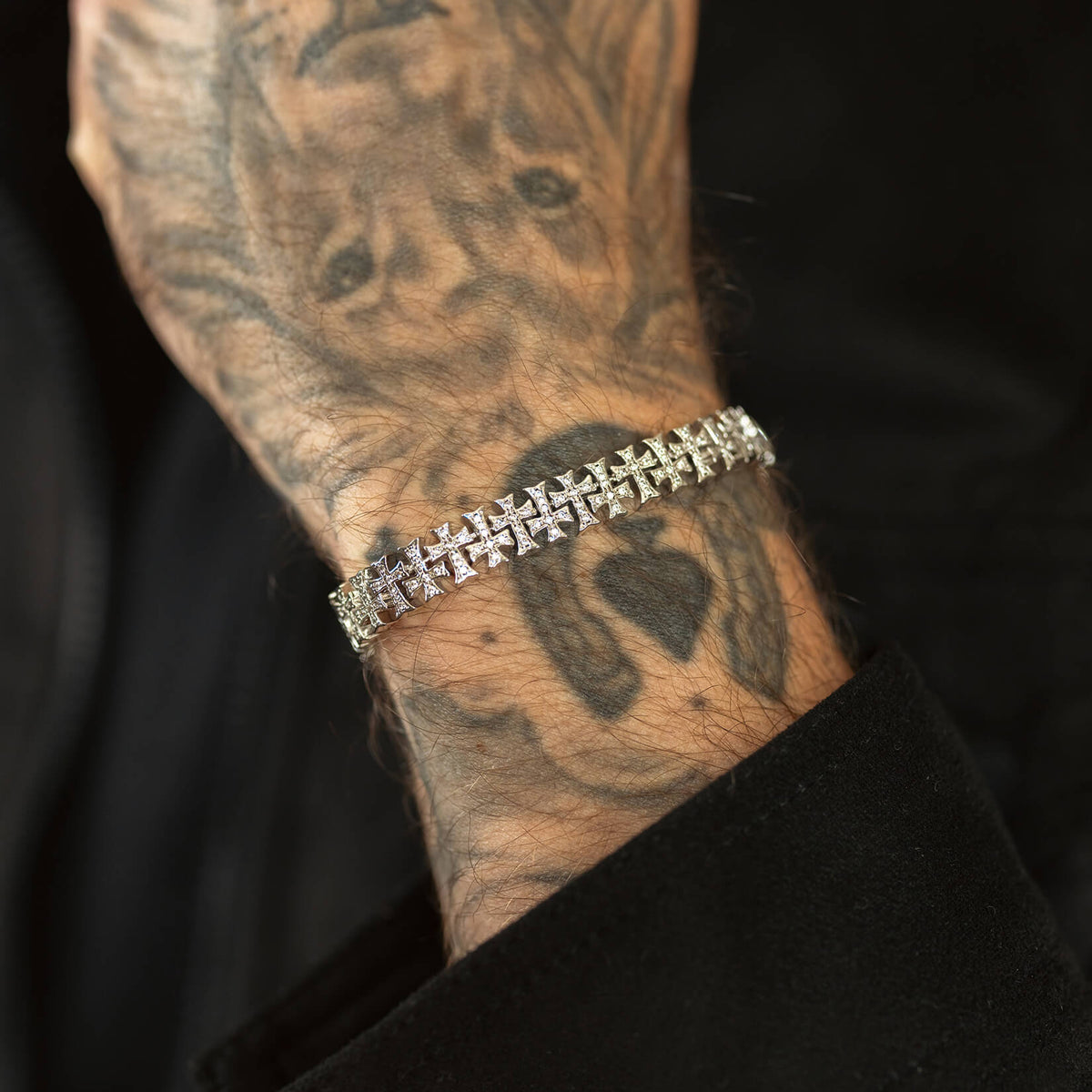 The Iced Creed Bracelet - Silver