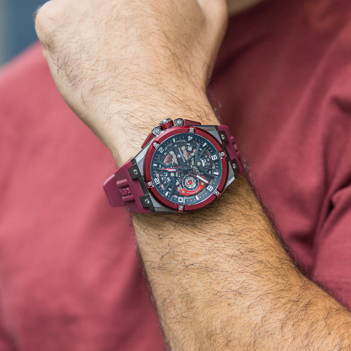 The Apex Chrono - Crimson Steel