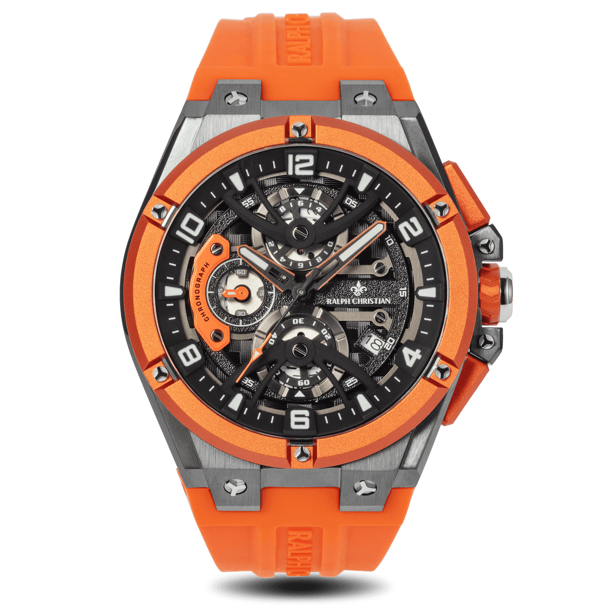 The Apex Chrono - Sunset Orange, Ralph Christian chronograph watch