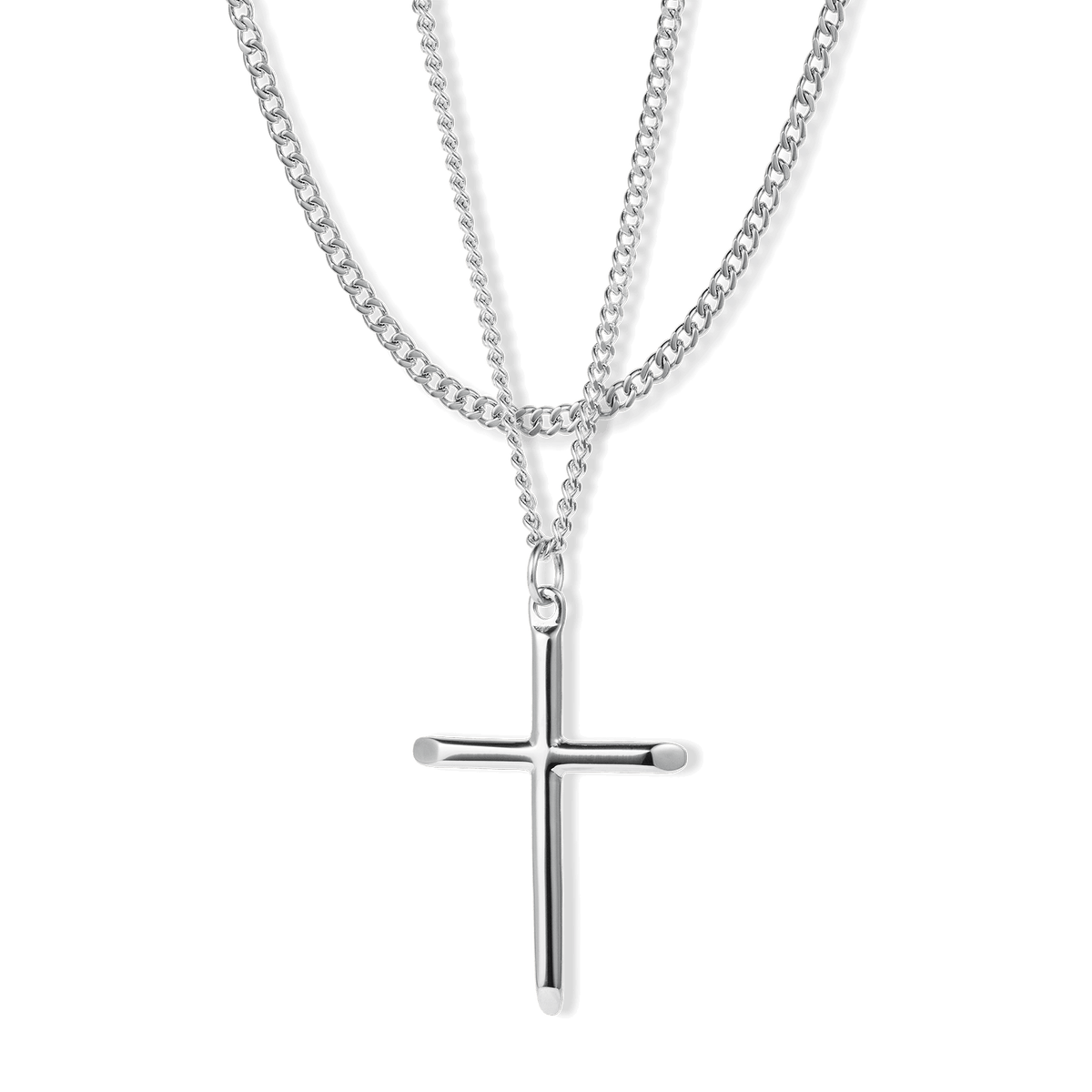 The Cross Essentials Bundle - Silver, Ralph Christian necklace