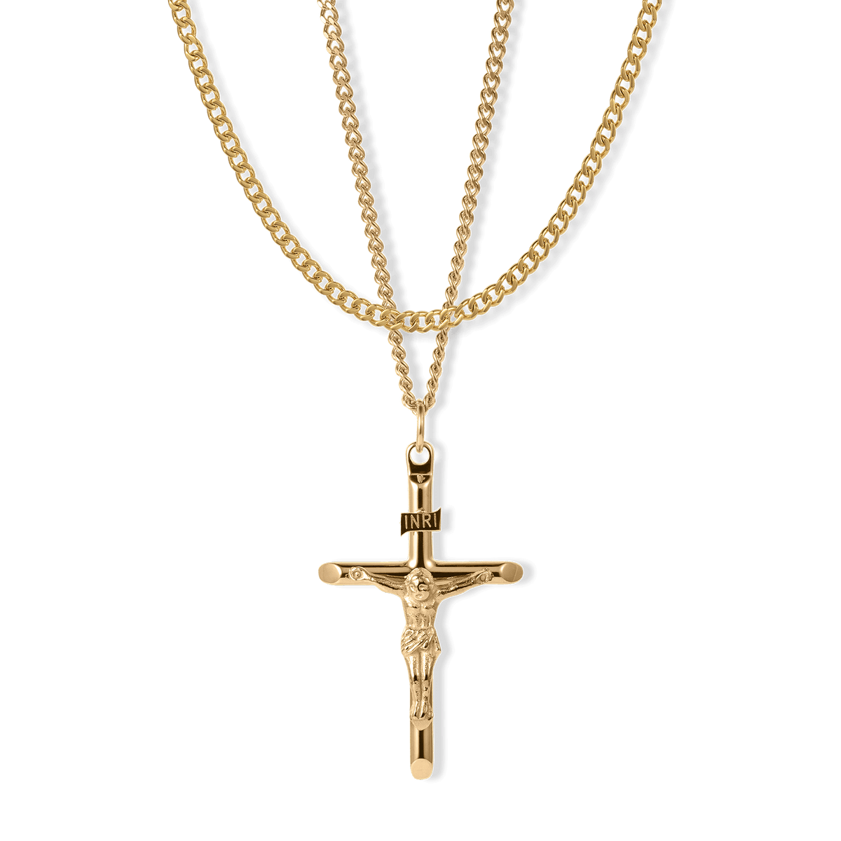 The Crucifix Essentials Bundle - Gold, Ralph Christian necklace