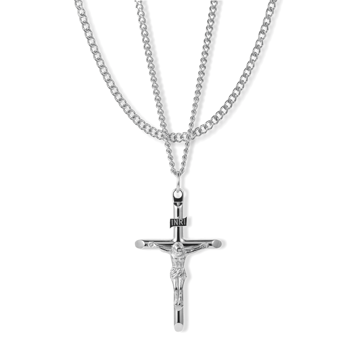 The Crucifix Essentials Bundle - Silver, Ralph Christian necklace