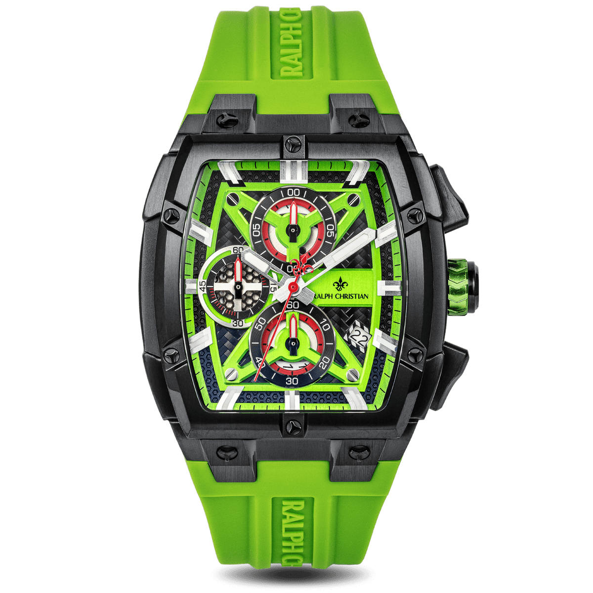 The Polaris Chrono - Lime Green, Ralph Christian chronograph watch