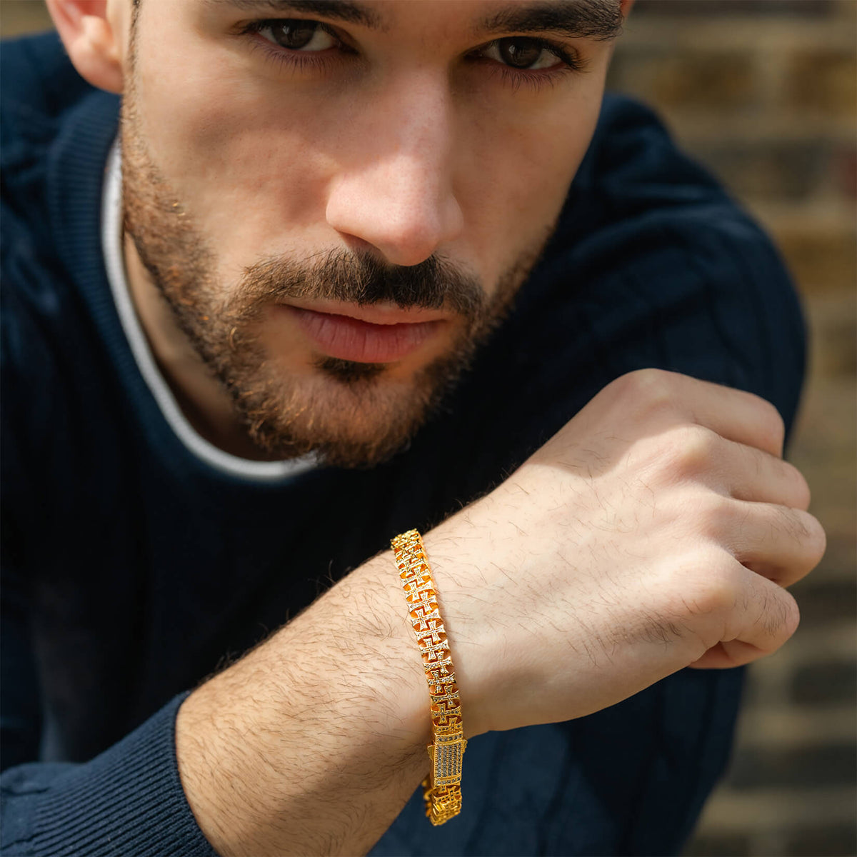 The Iced Creed Bracelet - Gold