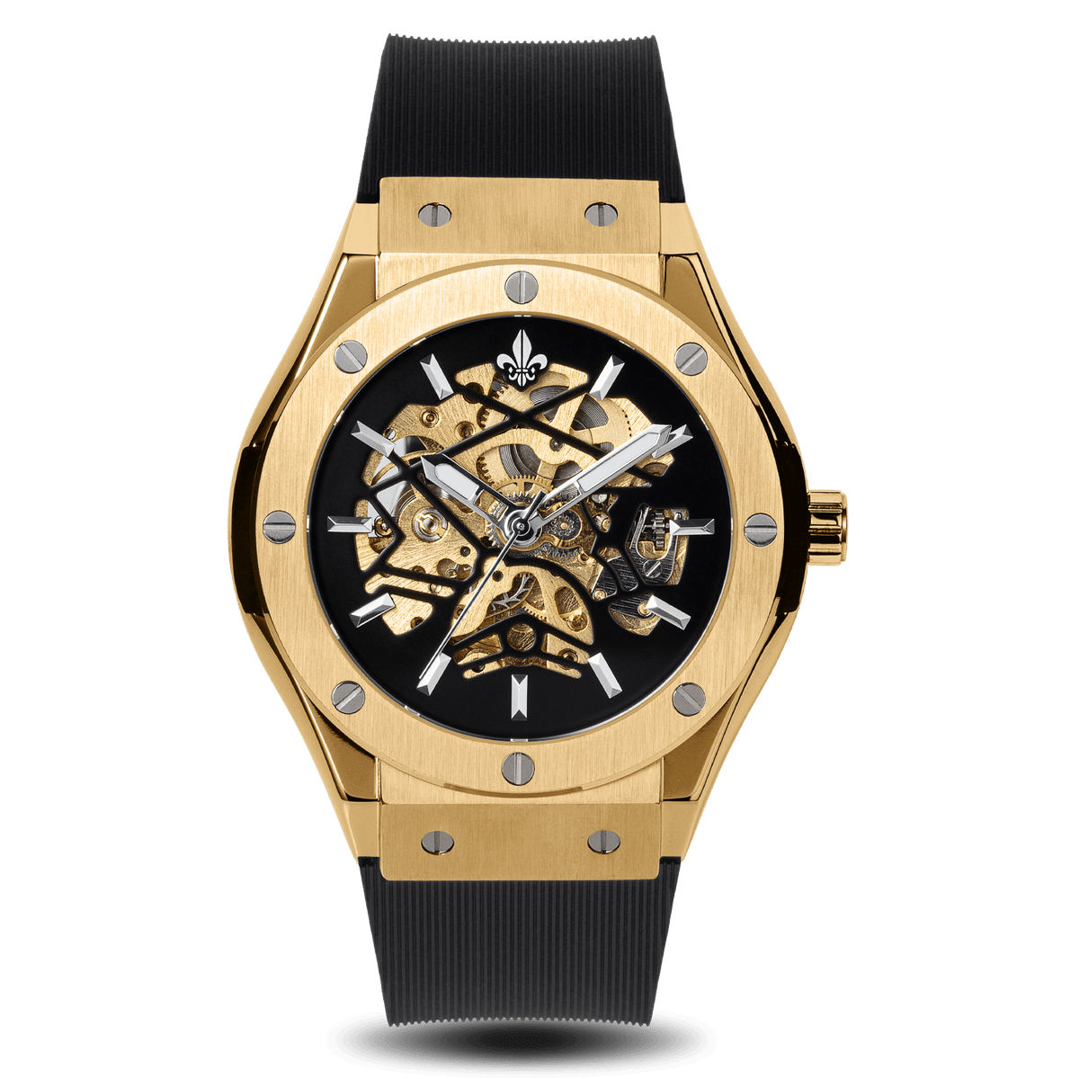 Prague Skeleton Automatic Deluxe - Gold, Ralph Christian watch
