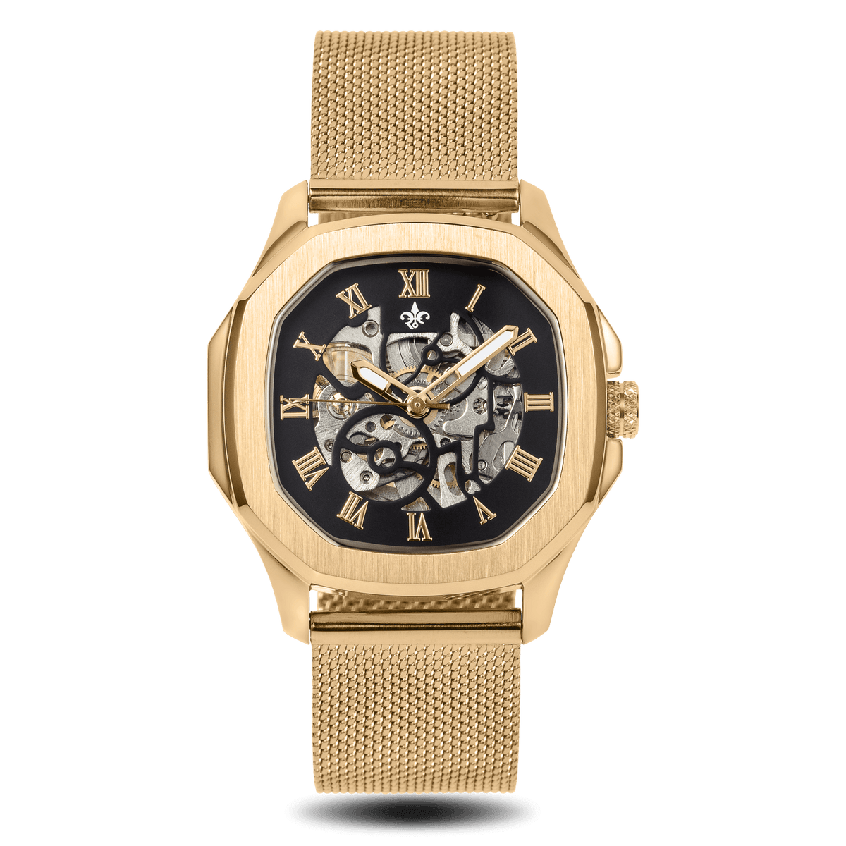 The Ava Automatic - Ladies - Gold, Ralph Christian women's skeleton watch