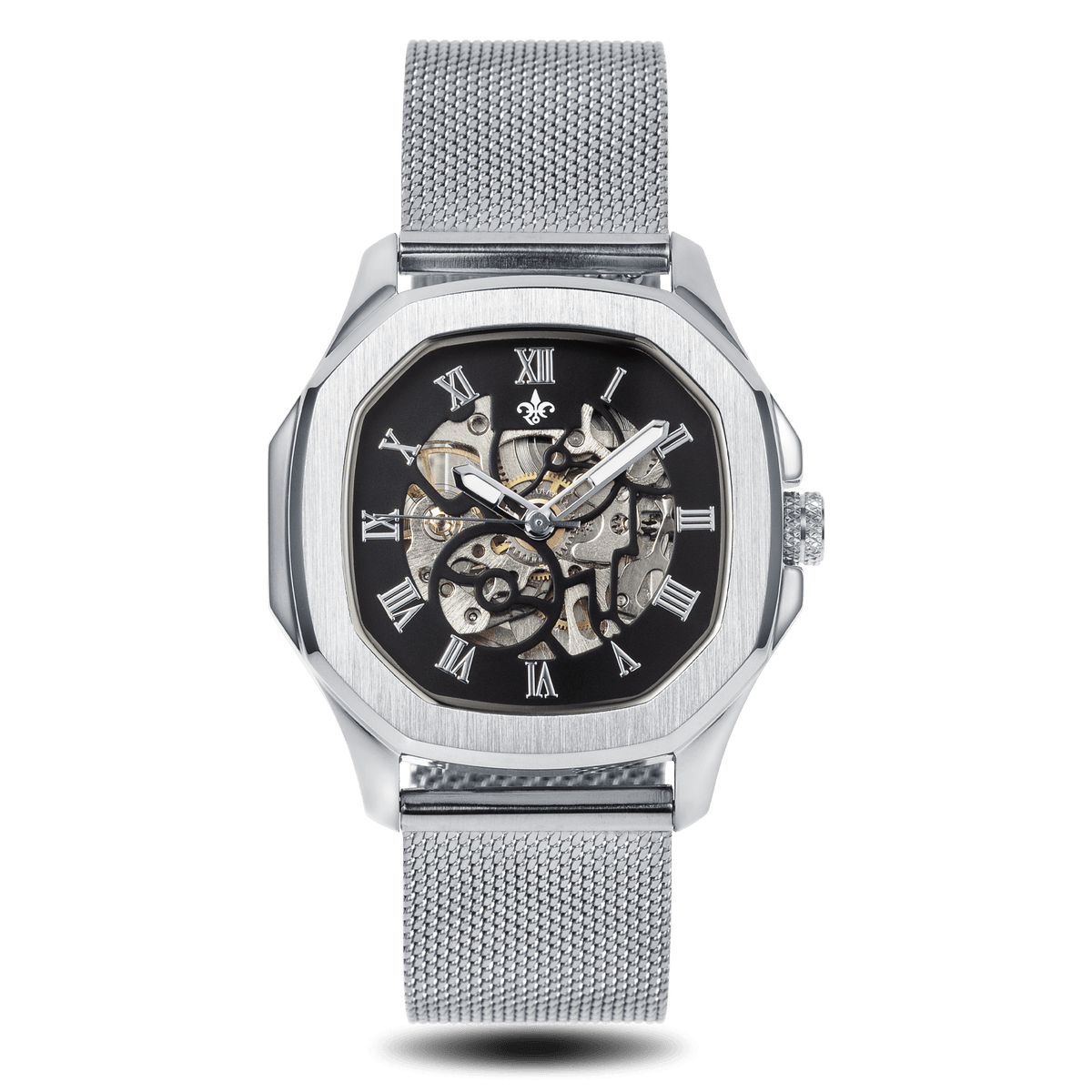 The Ava Automatic - Ladies - Silver, Ralph Christian women's skeleton watch