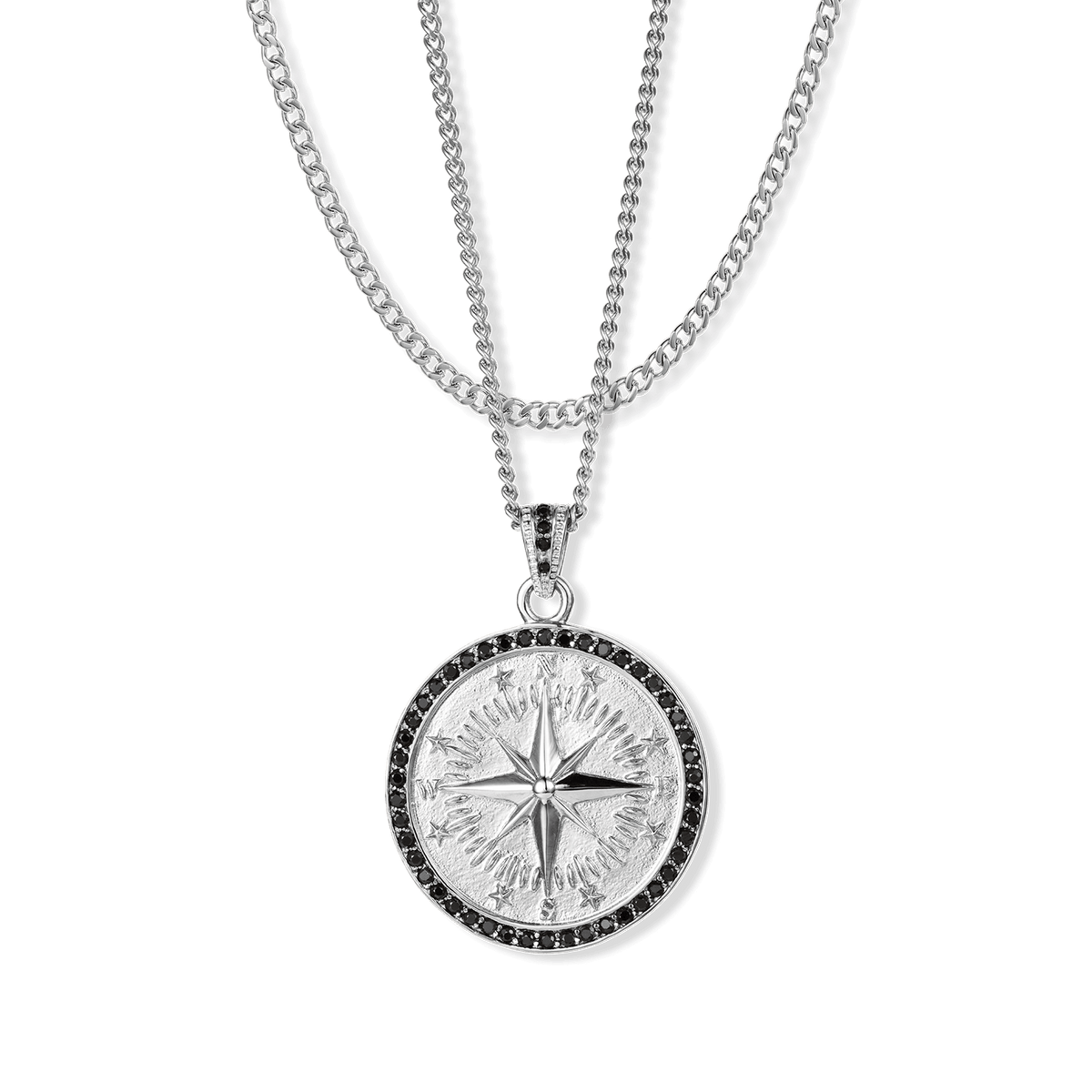 The Compass Essentials Bundle - Silver, Ralph Christian necklace