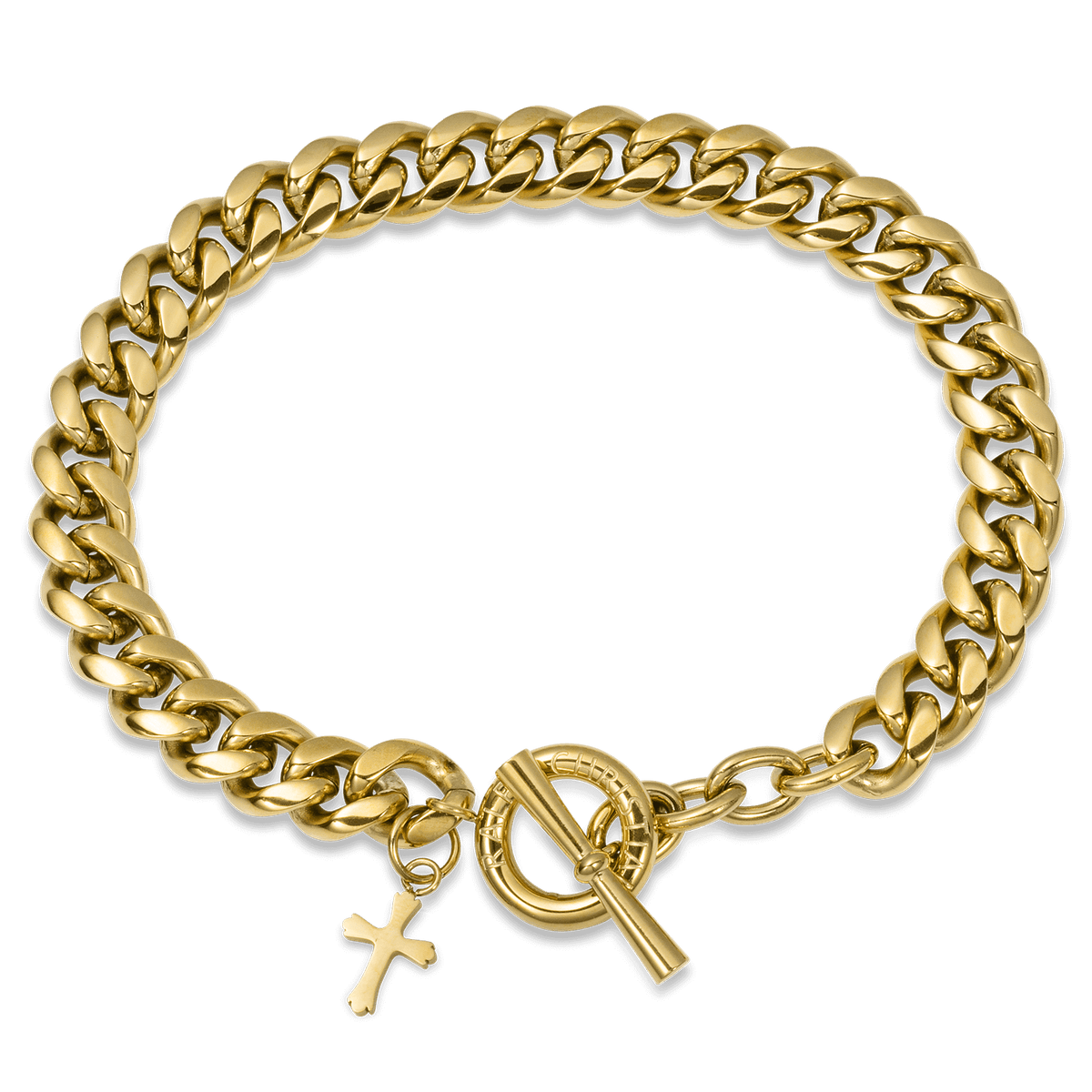 The Cross Pendant Bracelet - Gold, Ralph Christian bracelet
