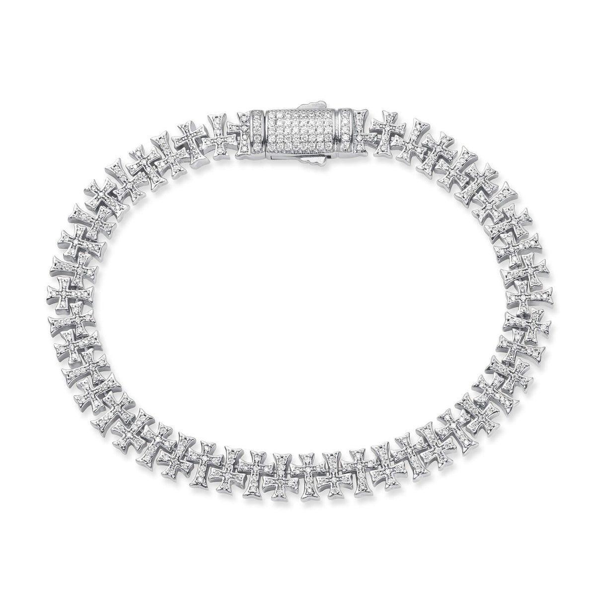 The Iced Creed Bracelet - Silver, Ralph Christian bracelet